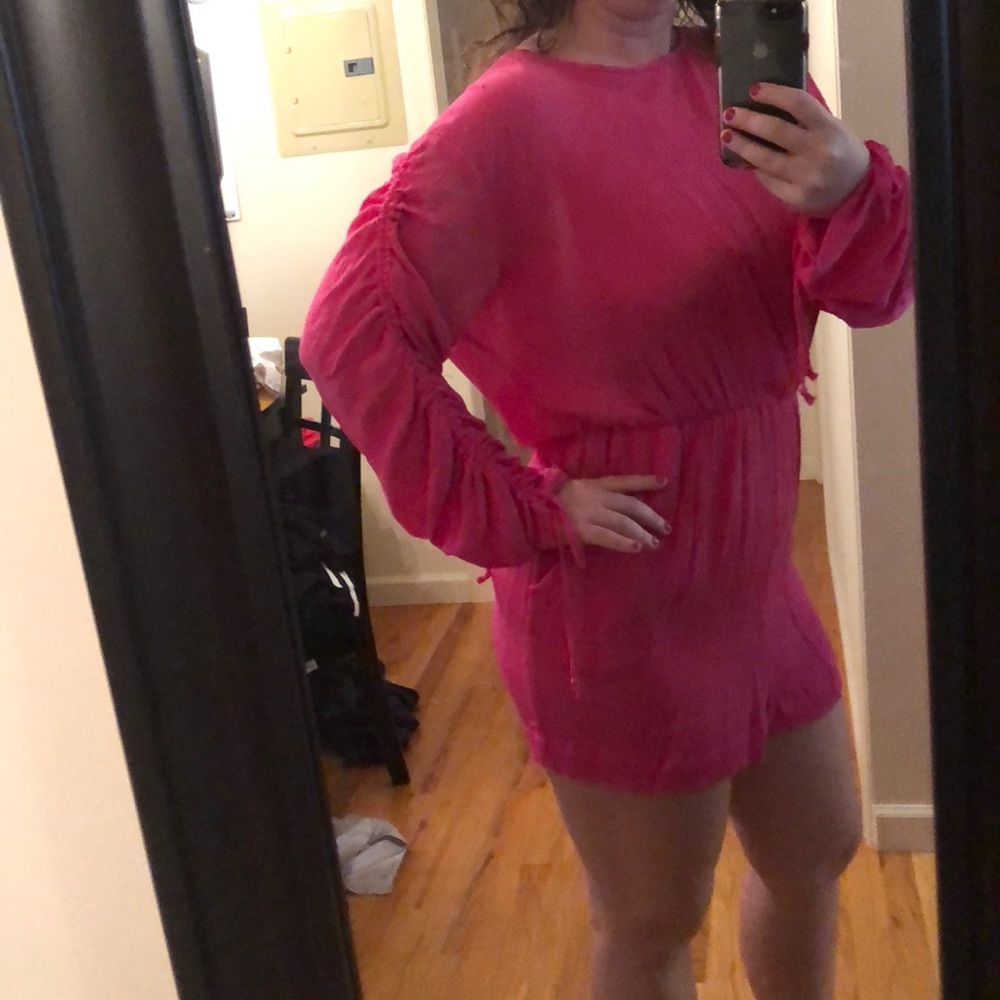 Light weight pink romper size 12 H&M